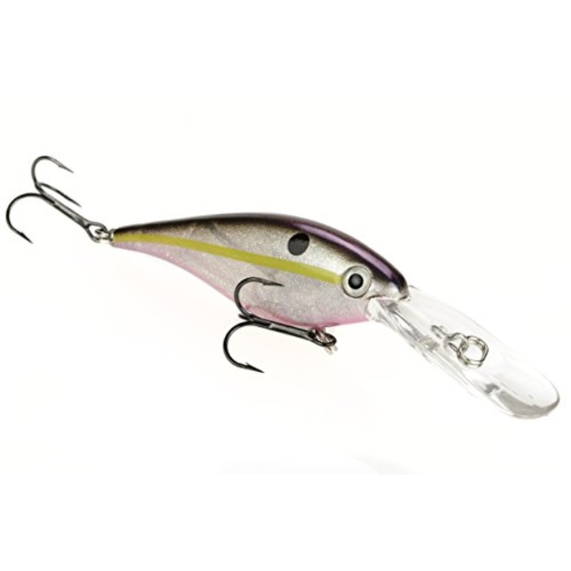 XXB Strike King Walleye Elite Lucky Shad Bait, Crystal Shad with Pink Belly, 3-Inch Multi-Colored
