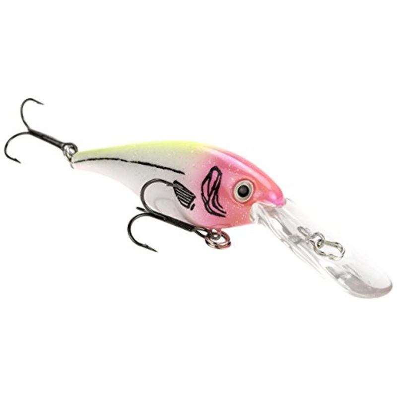 XXB Strike King Walleye Elite Lucky Shad Bait, Lemonade, 3-Inch Multi-Colored