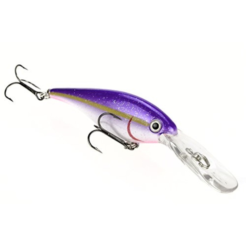 XXB Strike King Walleye Elite Lucky Shad Bait, Violet Alewife, 3-Inch Multi-Colored
