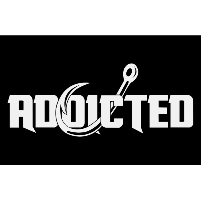 Addicted Fishing Boat Decal