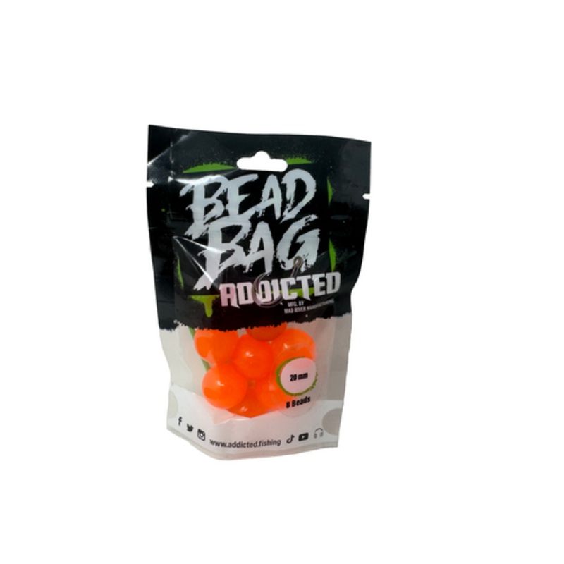 Addicted Fishing Orange Pearl Bead Bag