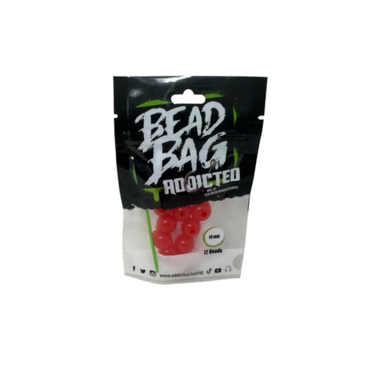 Addicted Fishing Red Roe Bead Bag