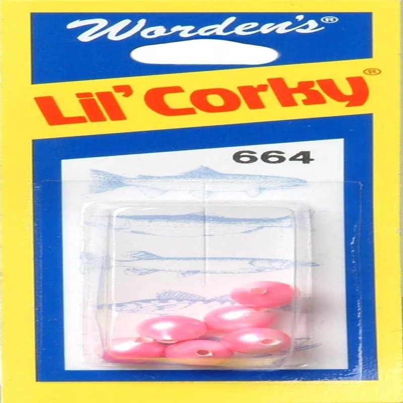 Yakima Bait Lil Corky B100 Sz 10 Pearlescent Pink