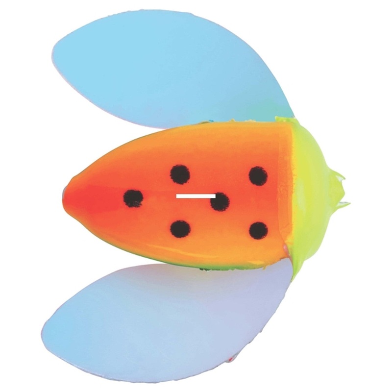 Yakima Bait Spin-N-Glo B12-Sz 6 Fire Tiger Pearl Wing