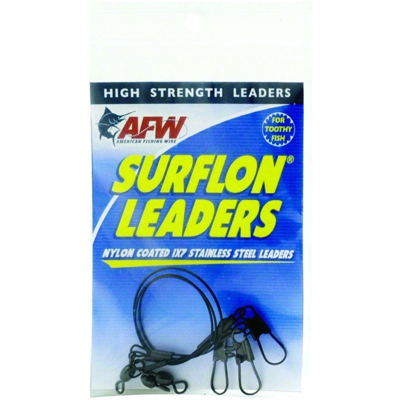 Afw E045Bl18/3 Surflon Leaders Nylon Coated 1X7 Stainless Sleeve