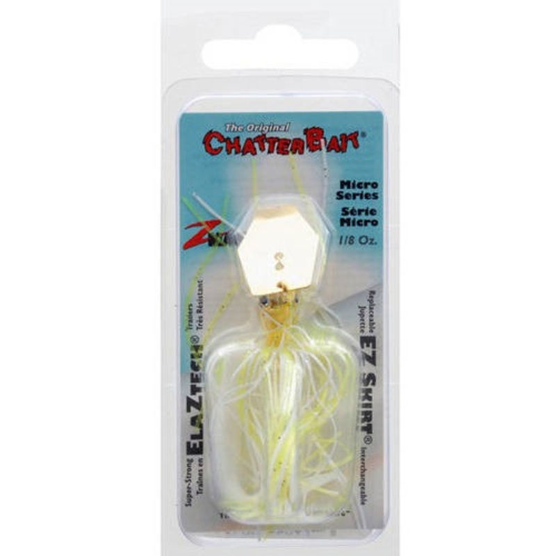 Z-Man Chatterbait Micro - 1/8oz - Chartreuse/White