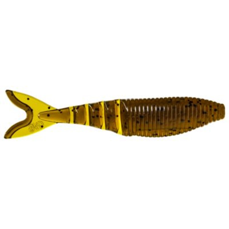 Yamamoto Zako Swimbait - 4in Green Pumpkin/Black Flake