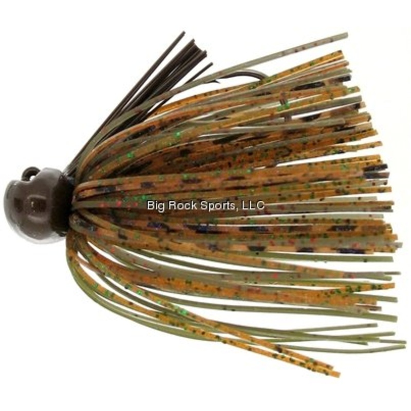 Bass Patrol Silicone Western Football Jig (Watermelon Pumpkin Craw  1/2 Oz)