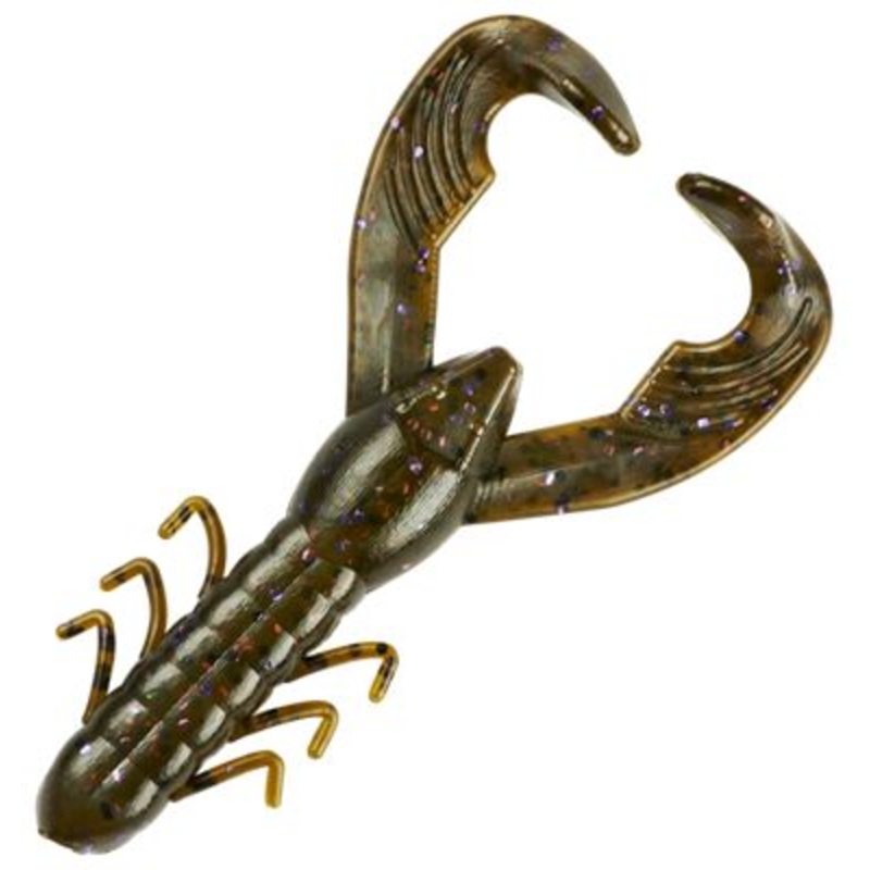YCW344 Christie Craw Green & Pumpkin - Purple Flake Fishing Lure