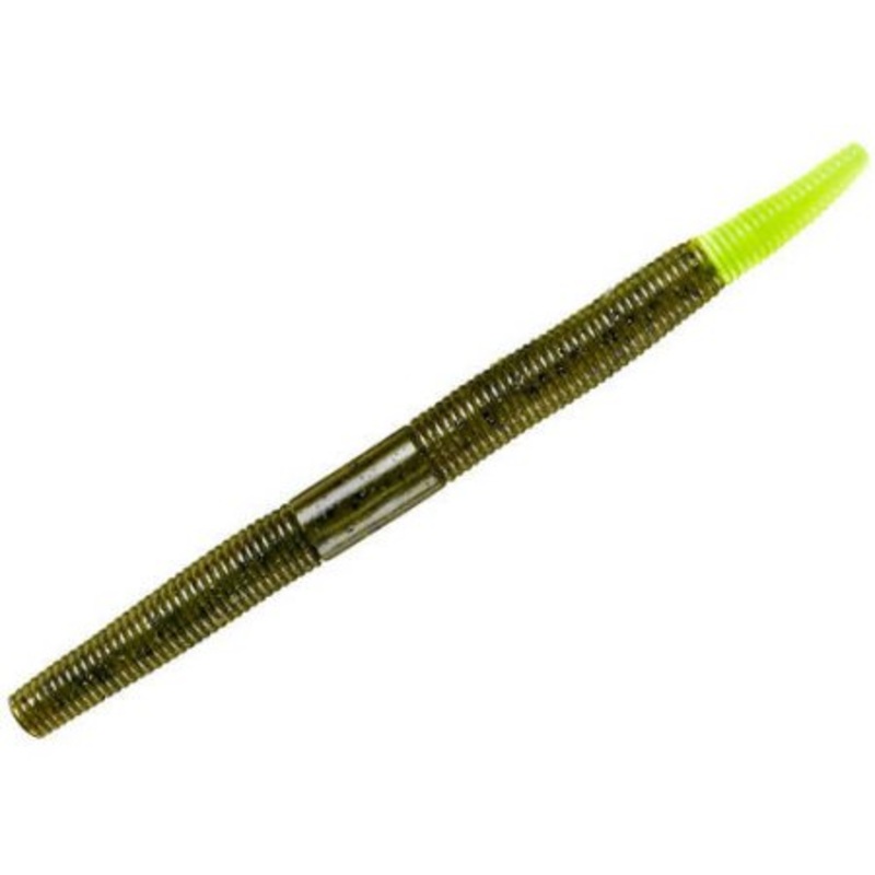 YUM Baits 5" Dinger Chartreuse Pumpkin Carolina Fishing Lure