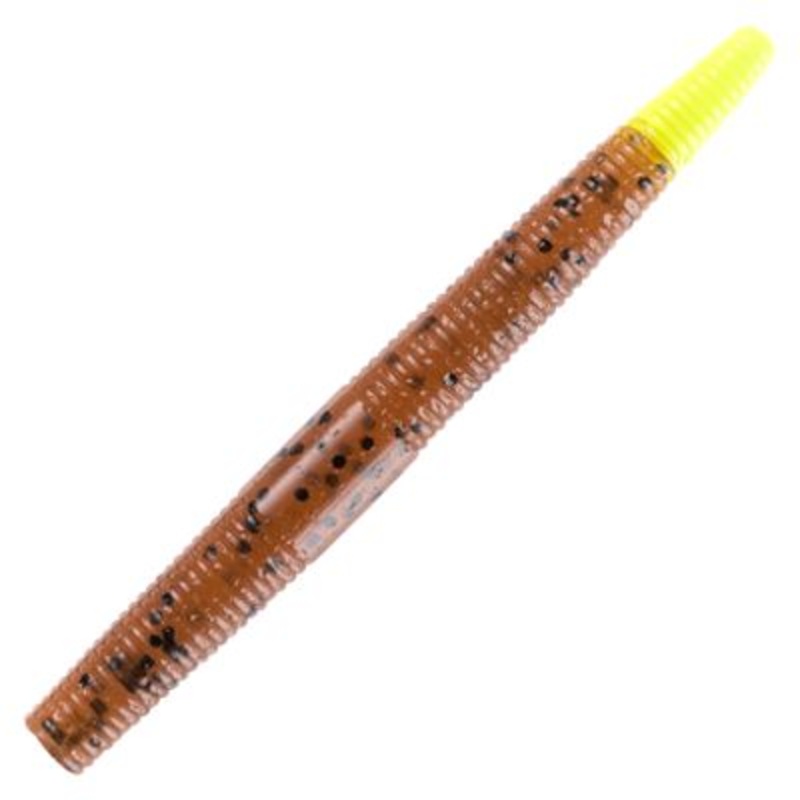 Yum Dinger - 3in - Carolina Pumpkin/Chartreuse Tip
