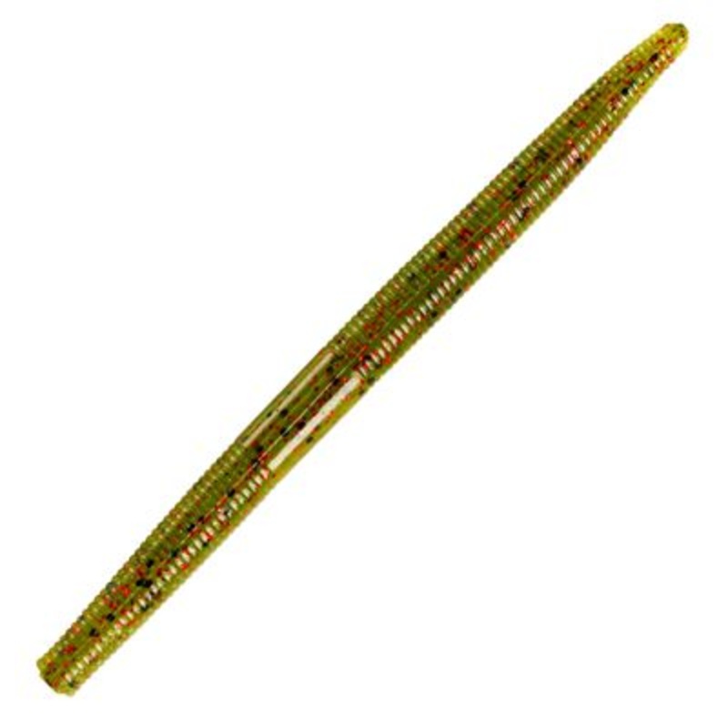 YUM Dinger Soft Bait, Watermelon/Red Flake