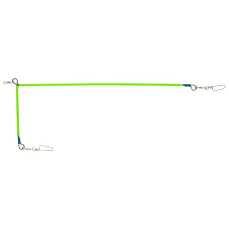 Beau Mac Halibut Spreader Bar - 20" X 8" - Glow Chartreuse