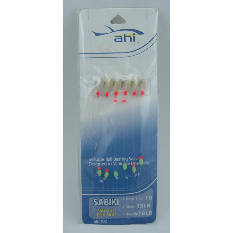 American Maple Sabiki Glow Fish Skin (SZ-10, ML-15, BL-10)