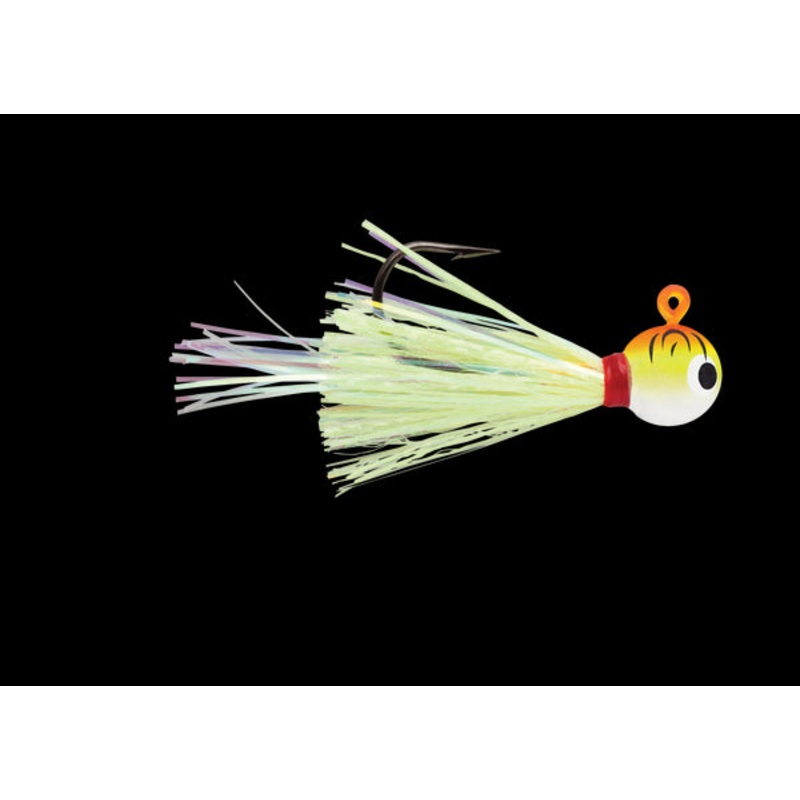 XXB VMC Hot Skirt Glow Jig | Orange Fire UV; 3/8 Oz.