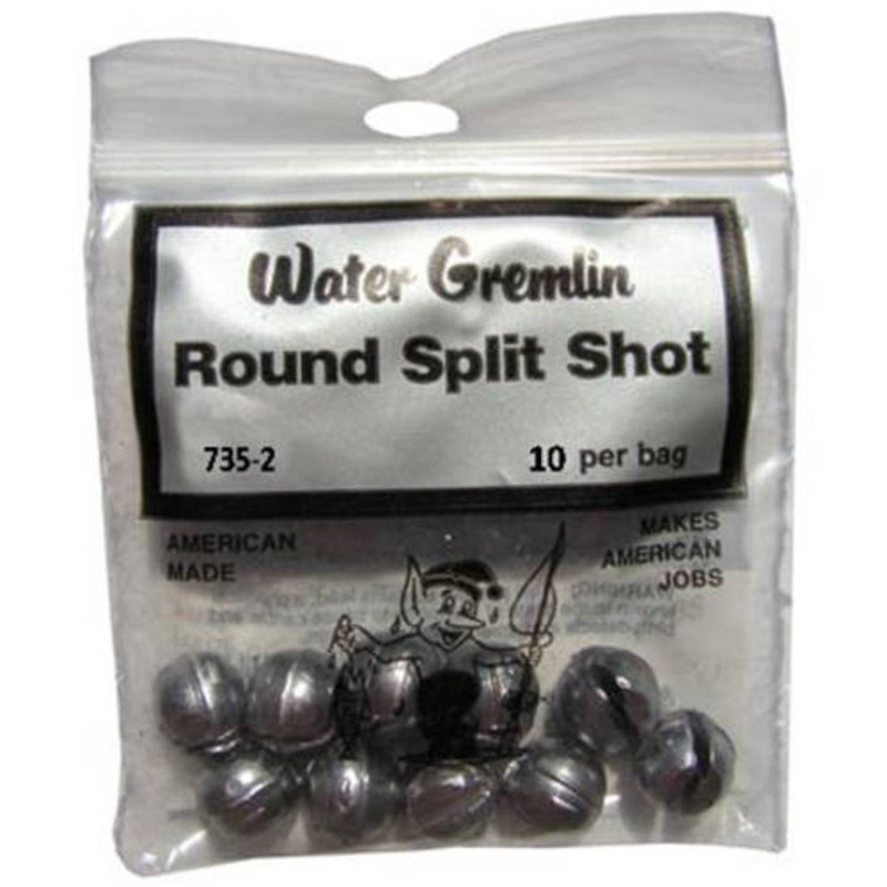 ZZZ Water Gremlin Lead Round Split Shot | 2