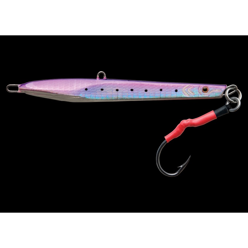 Asj100Prpl Abyss Speed Jig, 6 12, 3 12 Oz, 70 Assist Hook, Purple, Sinking