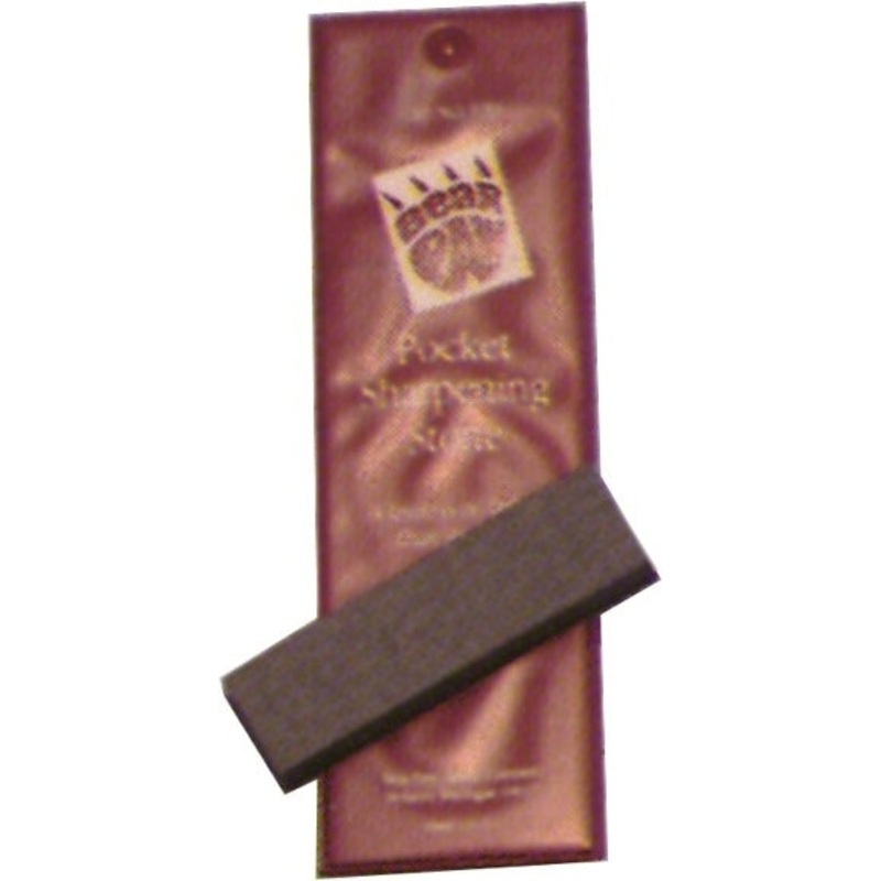 Bear Paw PBS Pocket Stone for Knives Tools and Hooks 3  X 1