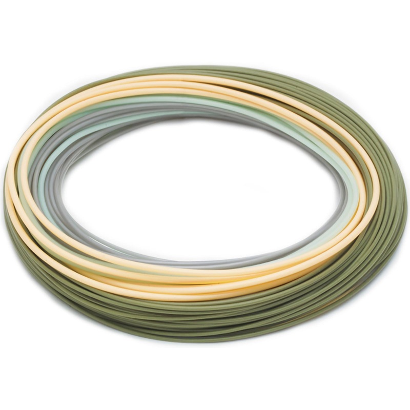 ZZZ RIO Elite Single-Handed Spey Fly Line - Gray/Glacial/Peach/Camo - 90' - 6