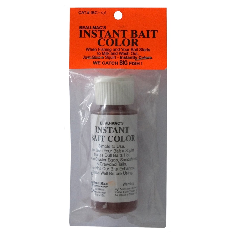 Beau Mac Pro Glow Instant Bait Color & Bite Enhancer Squirt Bottle