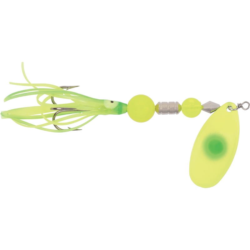 XXB Yakima Bait Flash Glo UV Casting Squid Spinner 7