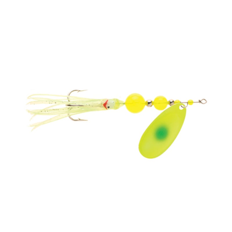 XXB Yakima Bait Flash Glo UV Trolling Squid Spinner 6