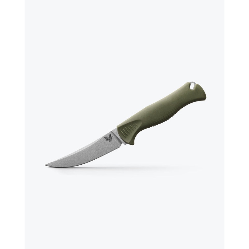 Benchmade Meatcrafter Dark Olive Santoprene  4" Trailing point