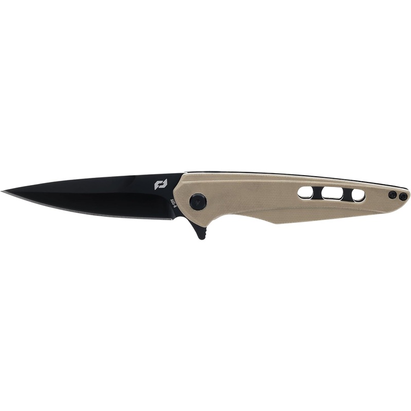 BTI Schrade Delta Class Kinetic Folder Tan 7.38in with 3.5in AUS-8 Steel Blade and G10 Handle for EDC