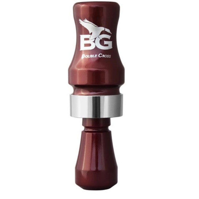 Buck Gardner Double Cross Short Barrel Duck Call - Black Cherry Pearl
