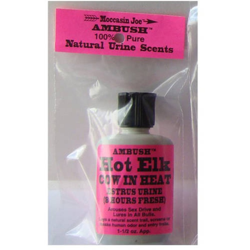 XXB Mocassin Joe Hot Elk Cow In Heat 1.5 Oz Scent