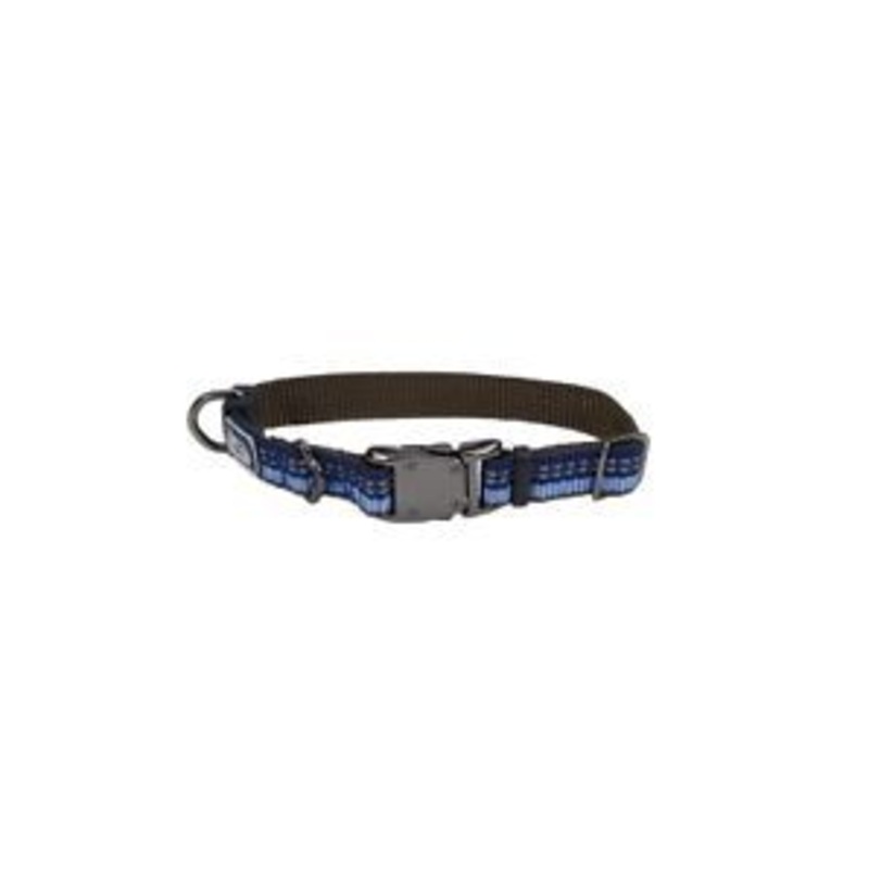 10-14 L X 5/8 W Coastal Pet K9 Explorer Reflective Adjustable Dog Collar Sapphire