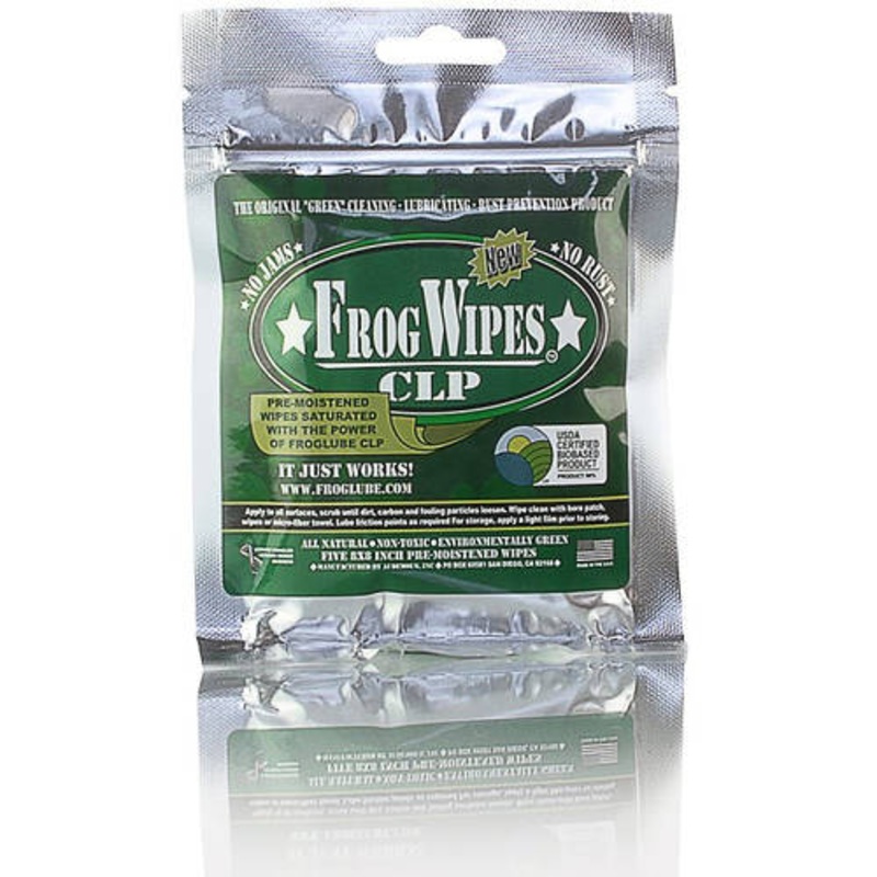 XXB Froglube Clp Wipes Cleaner/Lubricant 5 Wipes/Pack