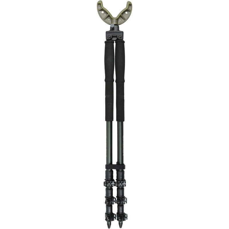 Allen Company Axial Adjustable Shooting Bipod Stick 61 Max Height Olive Aluminum 21411