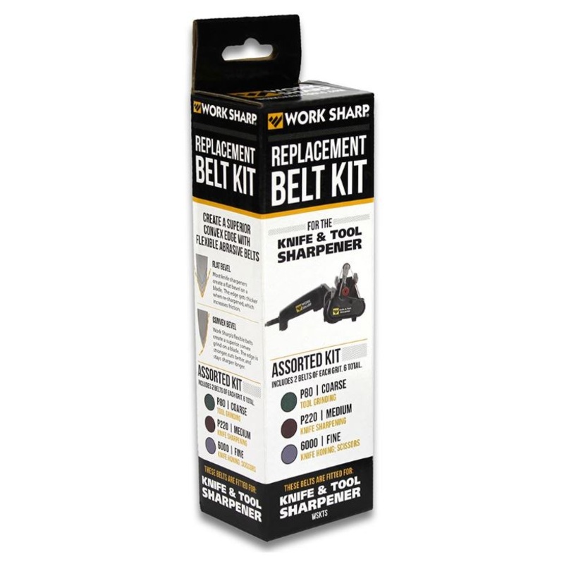 Work Sharp Replacement Electric Knife & Tool Sharpener Assorted Belt Kit