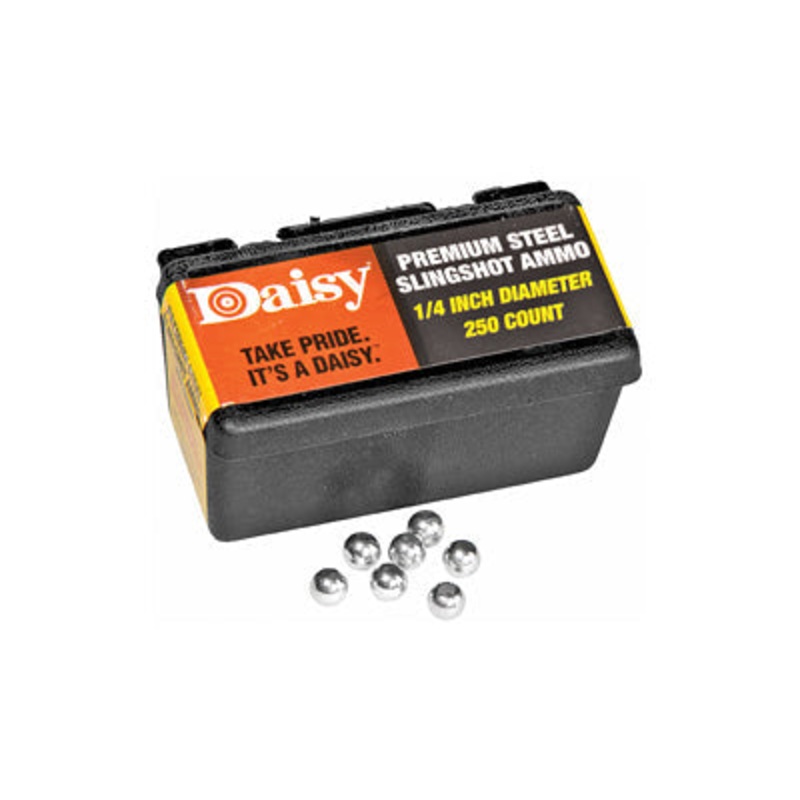 Daisy 1/4" Powerline Premium Steel Slingshot, 250Ct