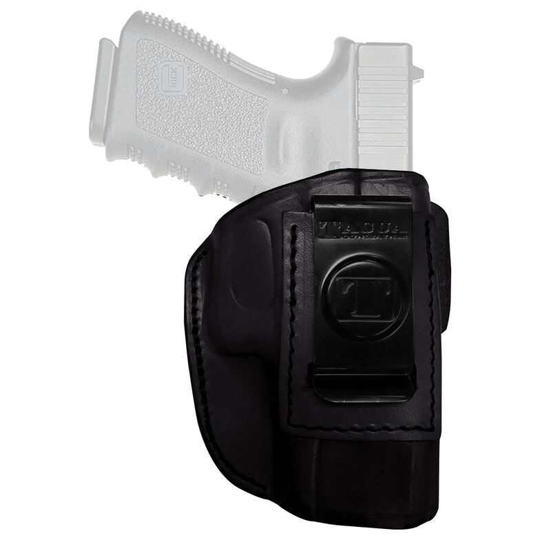 XXB Tagua Gun Leather Super Soft Ruger Lcr Inside Waistband Holster Leather Right Hand Black