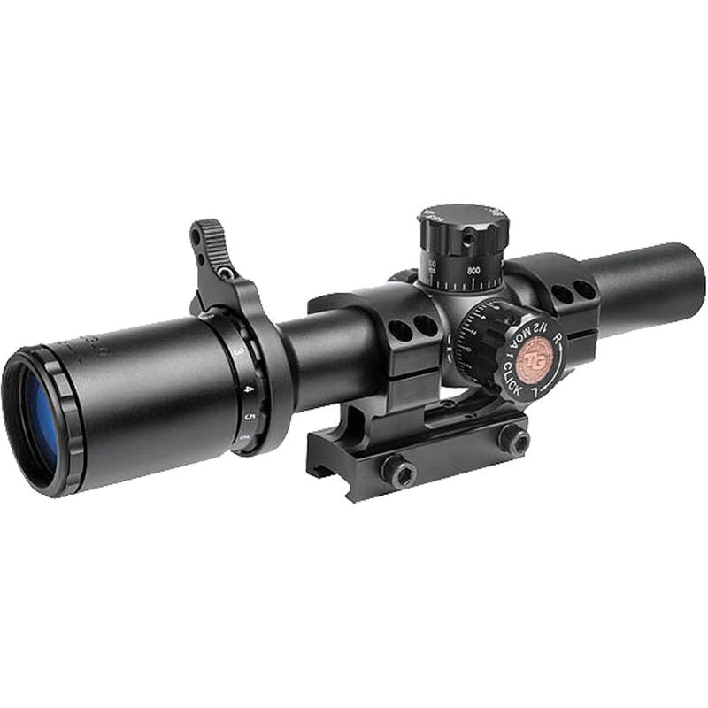 Truglo Tru-Brite 30 Series 1-6x24 Tactical Rifle Scope Illuminated Duplex Mil-Dot Reticle 30mm Tube 1/2" MOA Adjustment Fully Coated Lenses Matte Finish Black