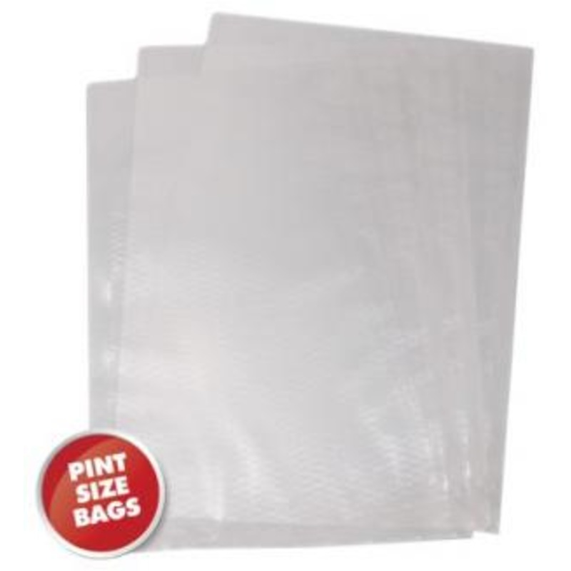 Weston Vac Sealer Bags, 6" x 10" (Pint), 100 count (bagged)
