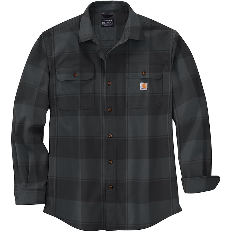 Carhartt  Loose Fit Heavyweight Flannel Long Sleeve Plaid Shirt Men's