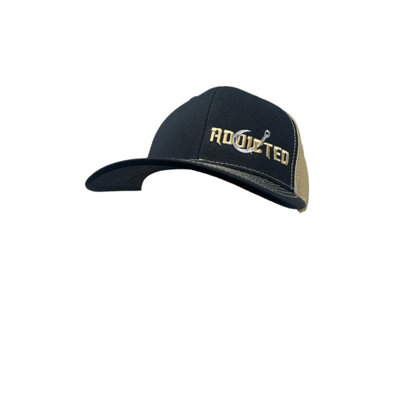 Addicted Fishing Black/Gold Trucker