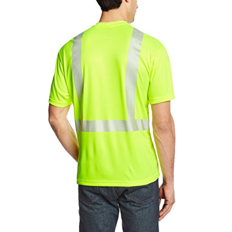 Carhartt Petite Personal Protective Regular Medium Brite Lime Polyester Short-Sleeve T-Shirt