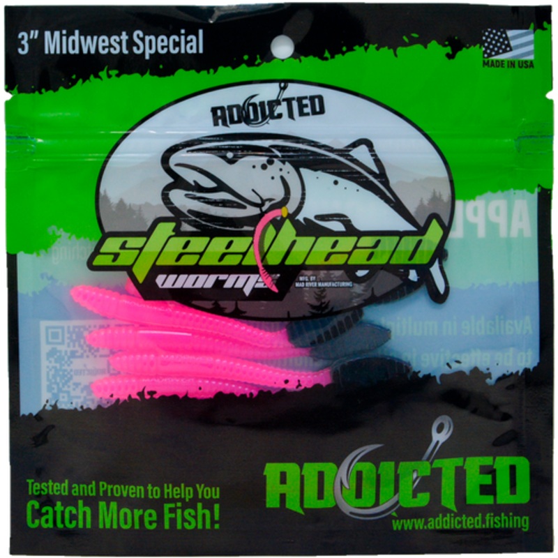 Addicted Fishing Brooks Worms - 3" Midwest Special