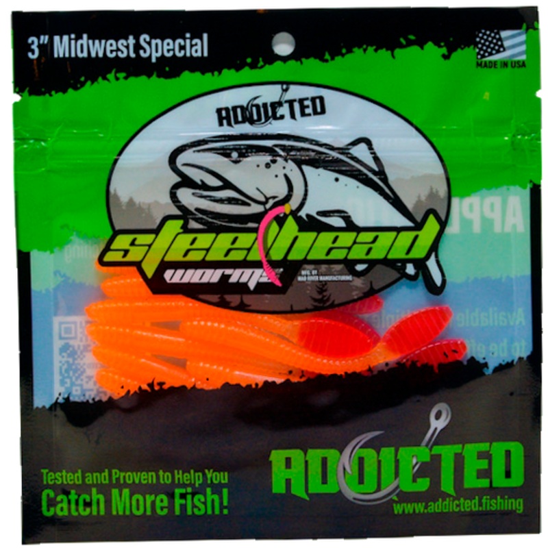 Addicted Fishing Handy Worms - 3" Midwest Special