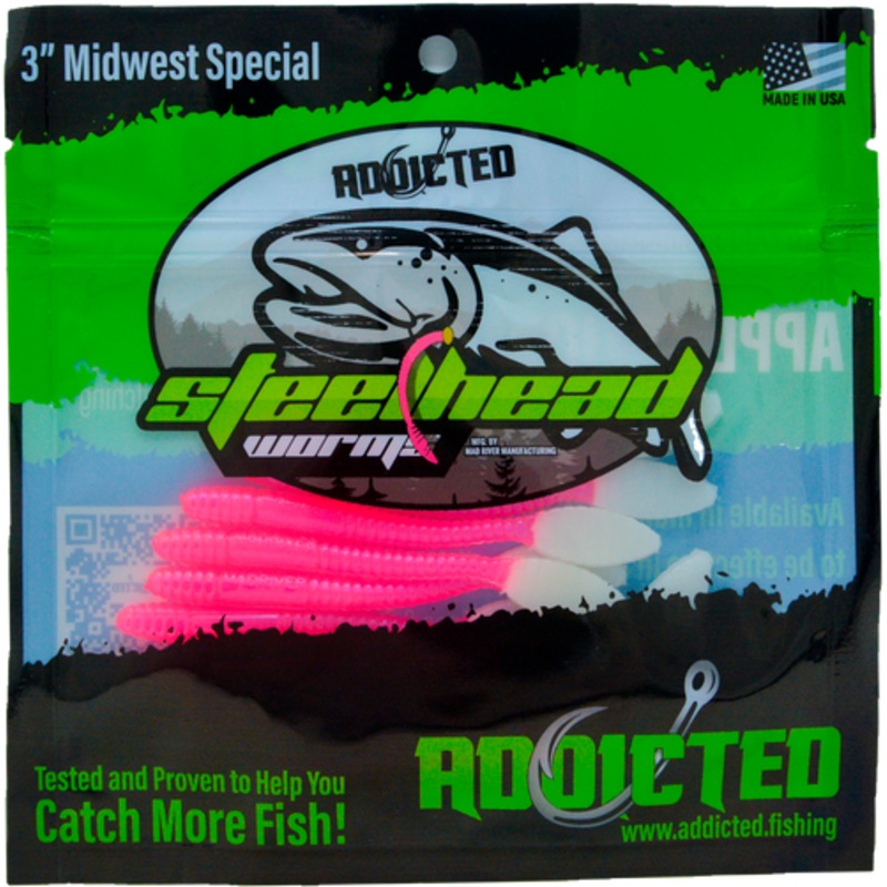 Addicted Fishing Redemption Worms - 3" Midwest Special