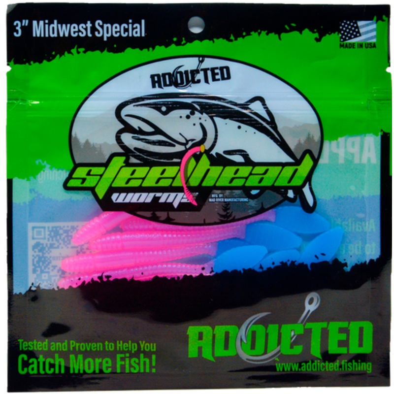 Addicted Fishing Sloppy Smith Worms - 3" Midwest Special
