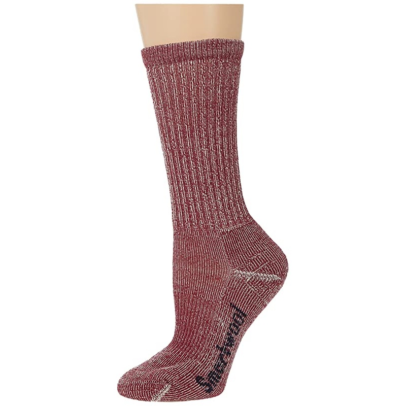 Smartwool | Women'S Hike Classic Edition Light Cushion Crew Socks, Burgundy, Size Medium