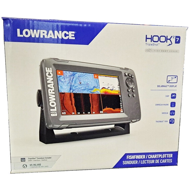 Lowrance Hook2-7 with TripleShot Transducer and US Inland Maps