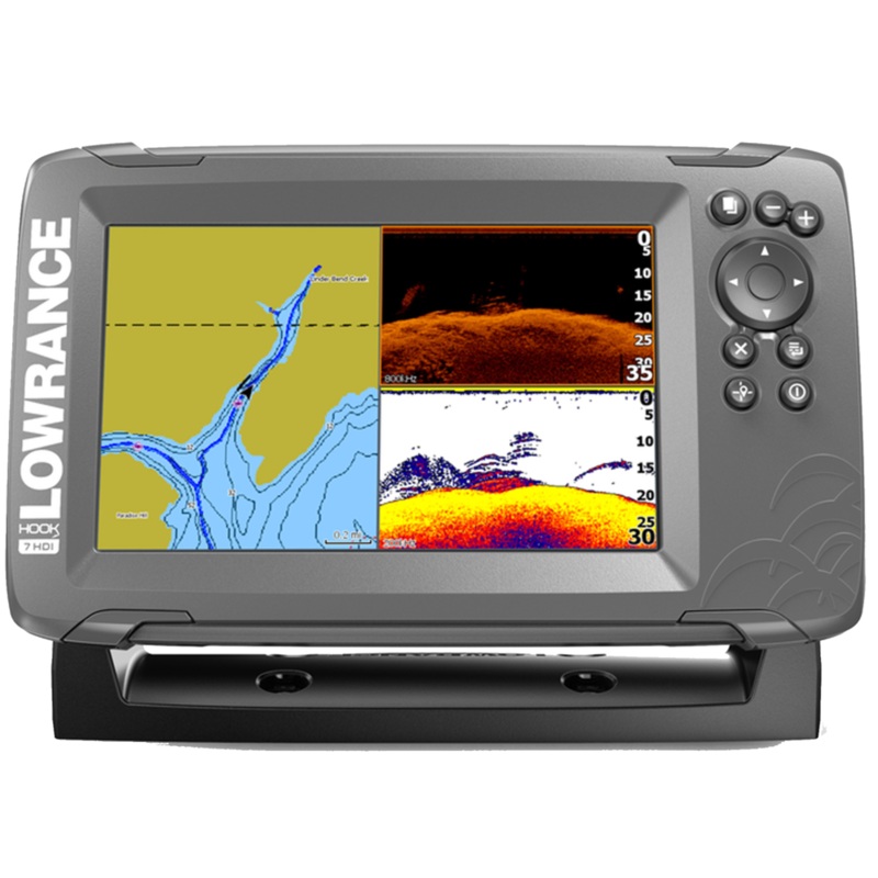 Lowrance HOOK-7 HDI SplitShot Fishfinder/Chartplotter with Navionics Plus US/Canada