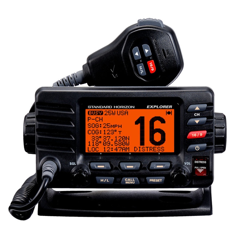 Standard Horizon GX1600B Fixed Mount VHF & GPS Receiver Radio