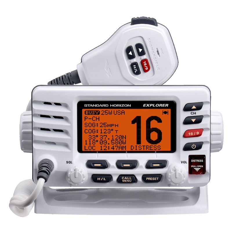 Standard Horizon GX1600W Fixed Mount VHF & GPS Receiver Radio